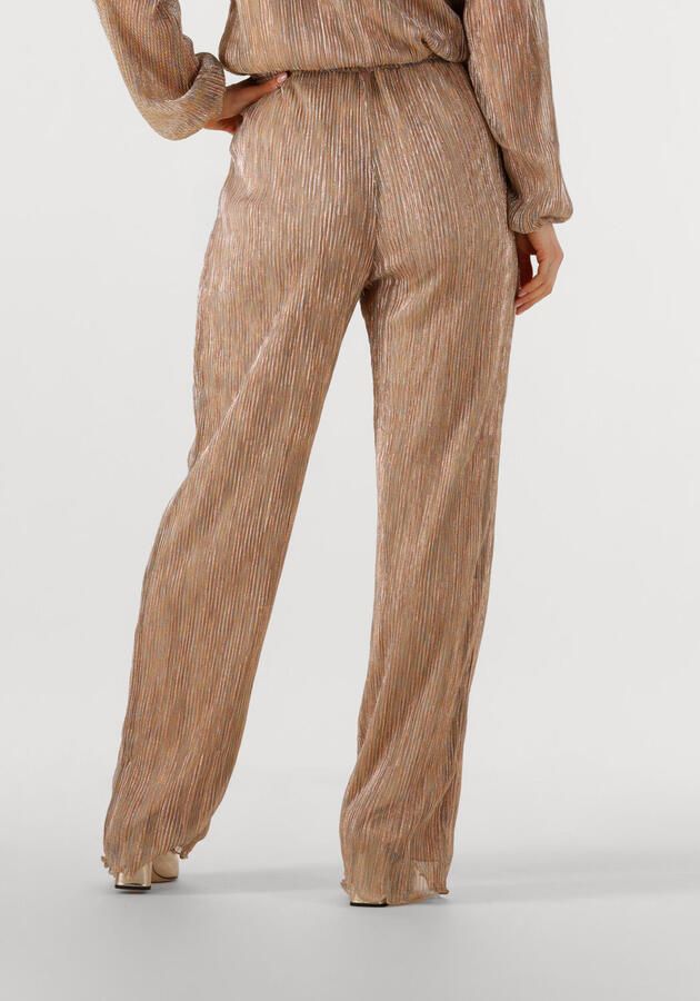 Studio AMAYA straight high waist broek goud - Foto 2