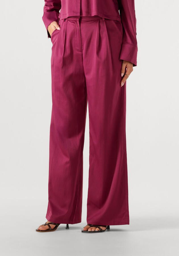 Studio AMAYA wide leg high waist broek paars