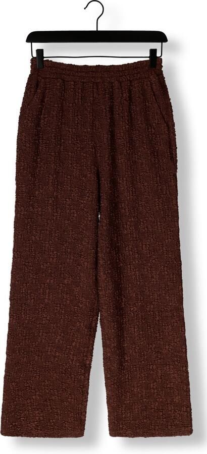 Studio AMAYA straight high waist broek bruin - Foto 3