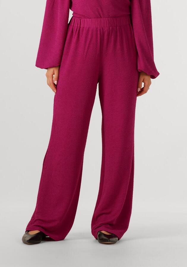 Studio AMAYA straight high waist broek fuchsia - Foto 4