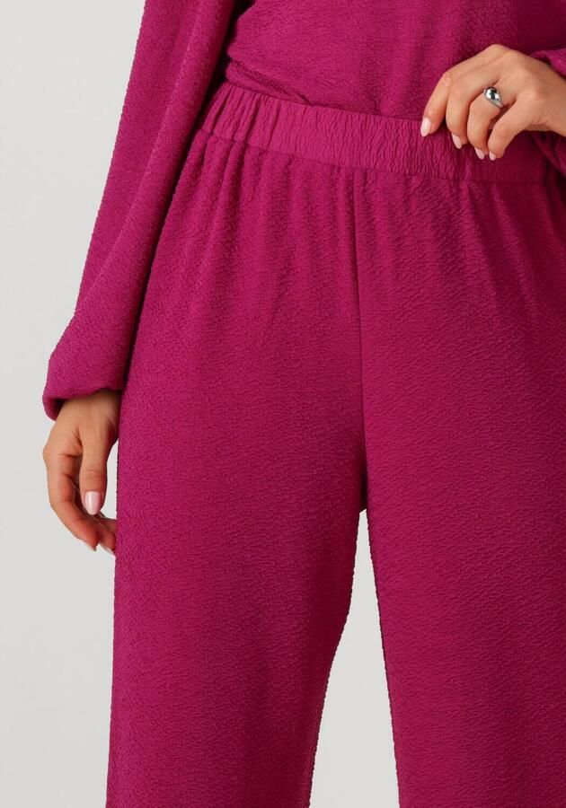 Studio AMAYA straight high waist broek fuchsia - Foto 2