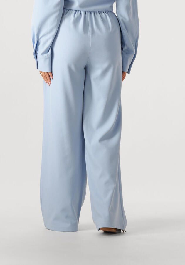 Studio AMAYA wide leg regular waist broek lichtblauw - Foto 2