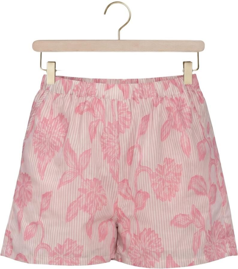 Studio AMAYA high waist gestreepte casual short roze - Foto 2