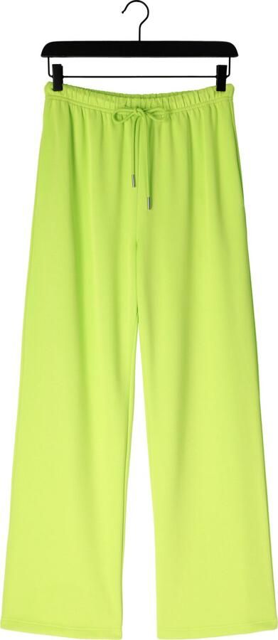 Studio AMAYA wide leg high waist broek limegroen - Foto 4