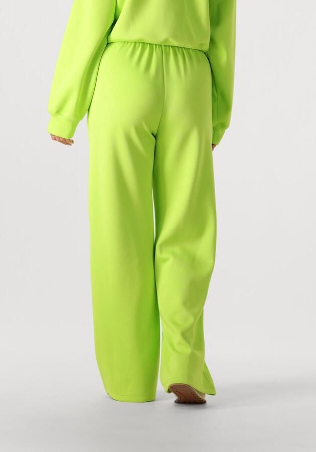Studio AMAYA wide leg high waist broek limegroen - Foto 2