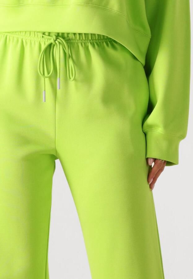 Studio AMAYA wide leg high waist broek limegroen - Foto 3