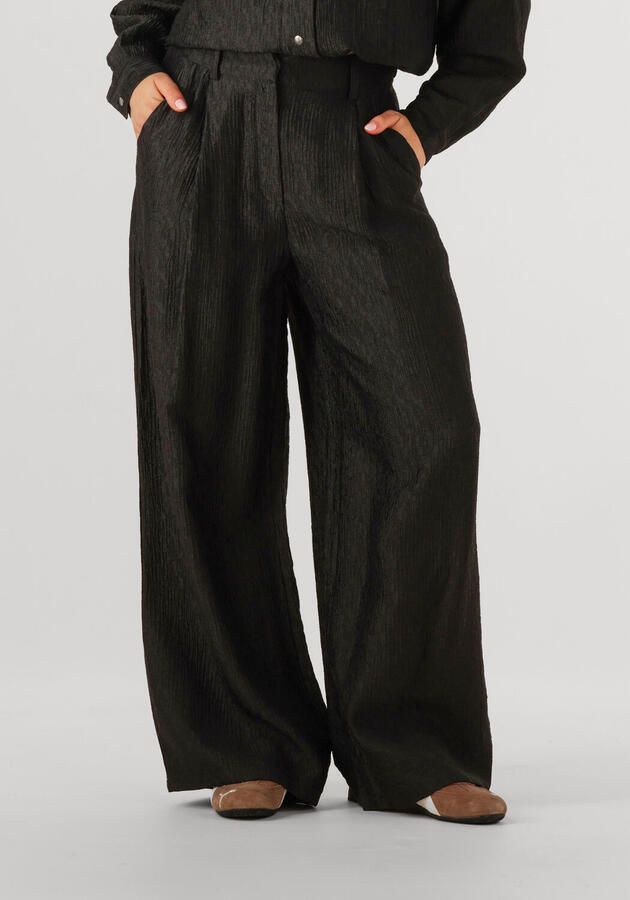 Studio AMAYA straight high waist broek zwart - Foto 4