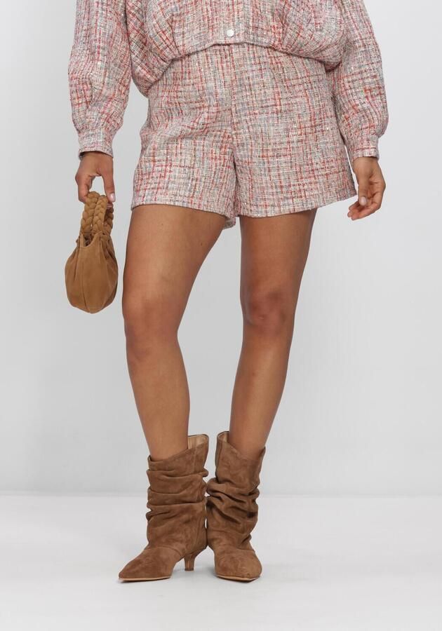 Studio AMAYA bouclé regular high waist casual short multi