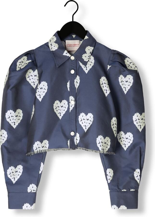 STUDIO AMAYA Dames Jassen Heart Jacket Blauw
