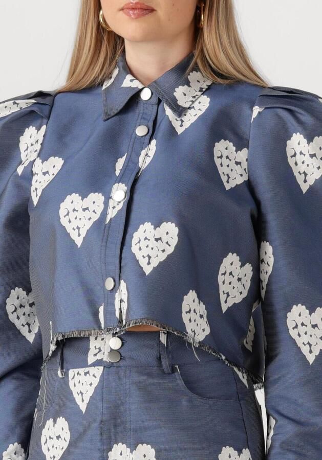 STUDIO AMAYA Dames Jassen Heart Jacket Blauw - Foto 3