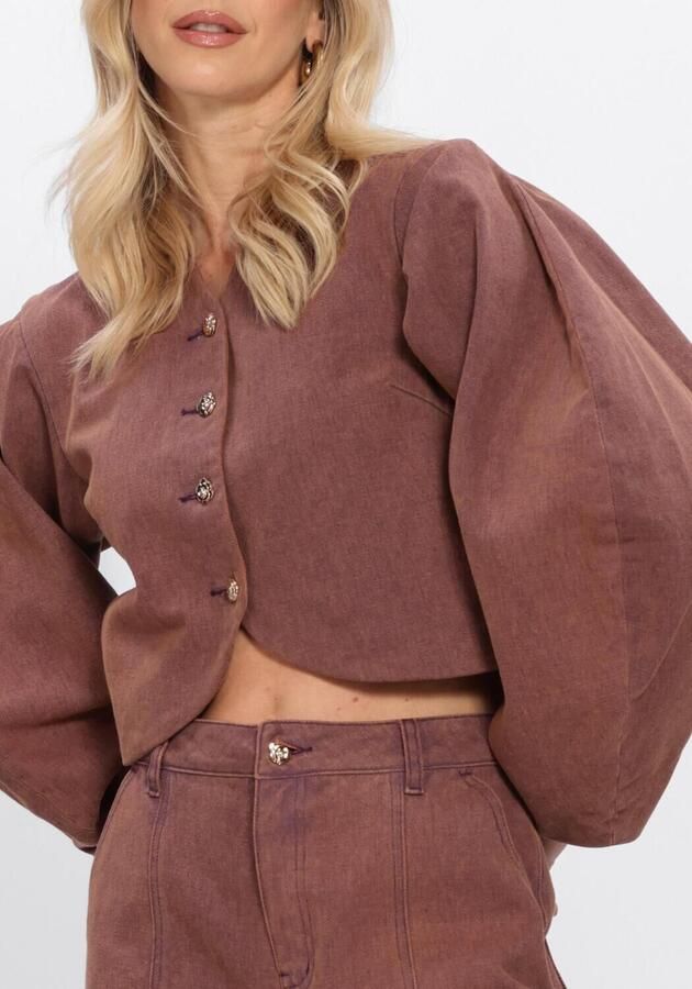 STUDIO AMAYA Dames Jassen Kael Jacket Paars - Foto 4