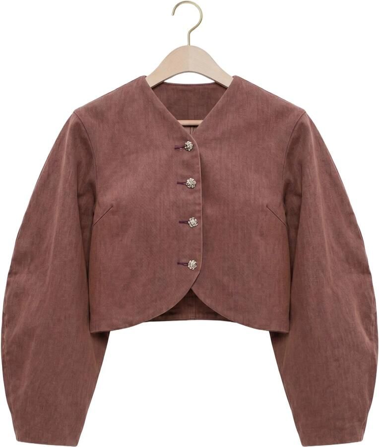 STUDIO AMAYA Dames Jassen Kael Jacket Paars - Foto 2