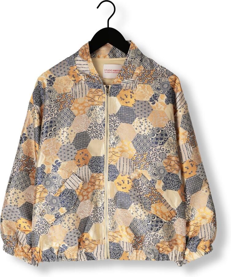STUDIO AMAYA Dames Jassen Mae Bomber Multi