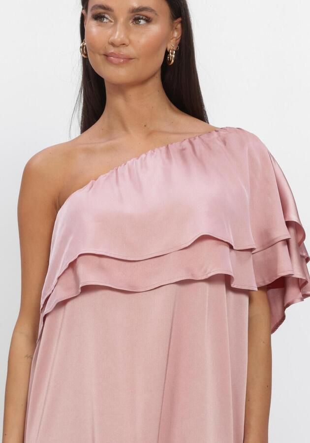 STUDIO AMAYA Dames Jurken Linne Dress Lichtroze - Foto 3