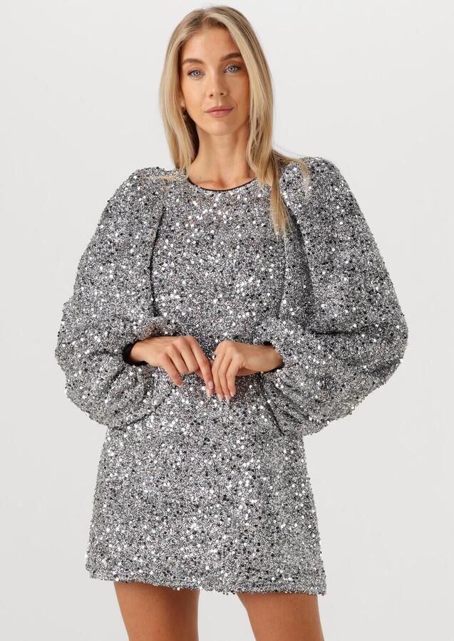 STUDIO AMAYA Dames Jurken Shimmer Zilver - Foto 4