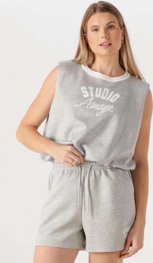 STUDIO AMAYA Dames Tops & T-shirts Amour Top Lichtgrijs