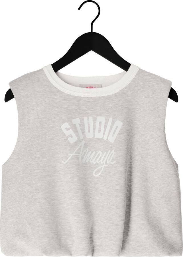 STUDIO AMAYA Dames Tops & T-shirts Amour Top Lichtgrijs - Foto 2