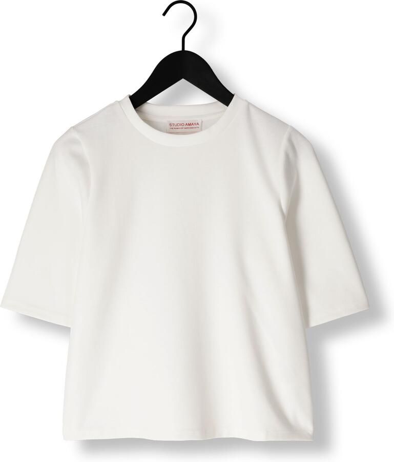 STUDIO AMAYA Dames Tops & T-shirts Lilly T-shirt Gebroken Wit