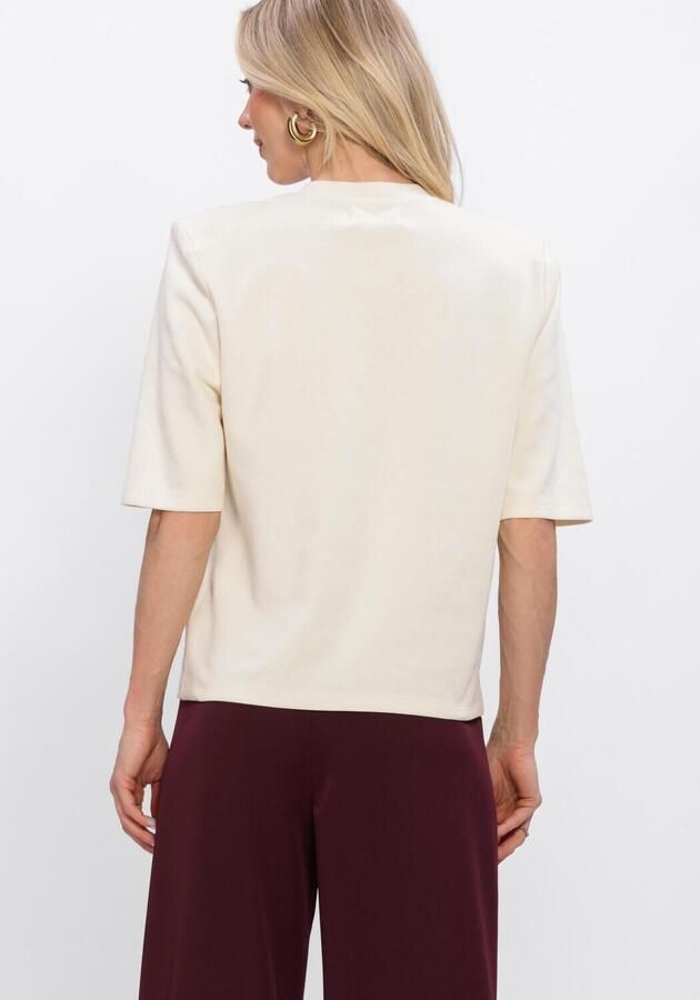 STUDIO AMAYA Dames Tops & T-shirts Lilly Tshirt Ecru - Foto 3