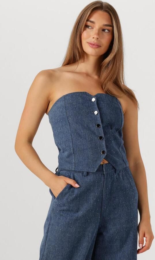 STUDIO AMAYA Dames Tops & T-shirts Rachel Blauw - Foto 4