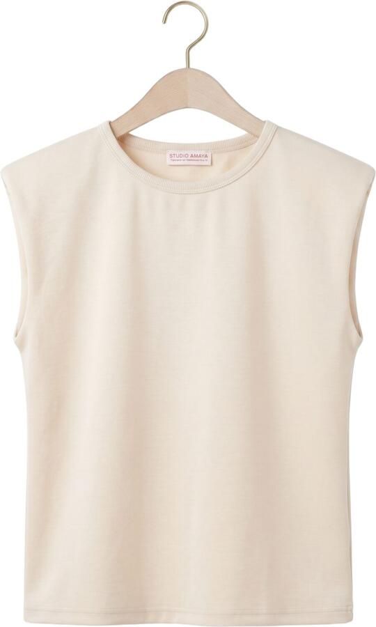 STUDIO AMAYA Dames Tops & T-shirts Ulla Top Creme - Foto 4