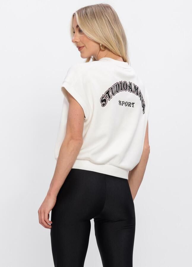STUDIO AMAYA Dames Tops & T-shirts Vale Sweater Gebroken Wit