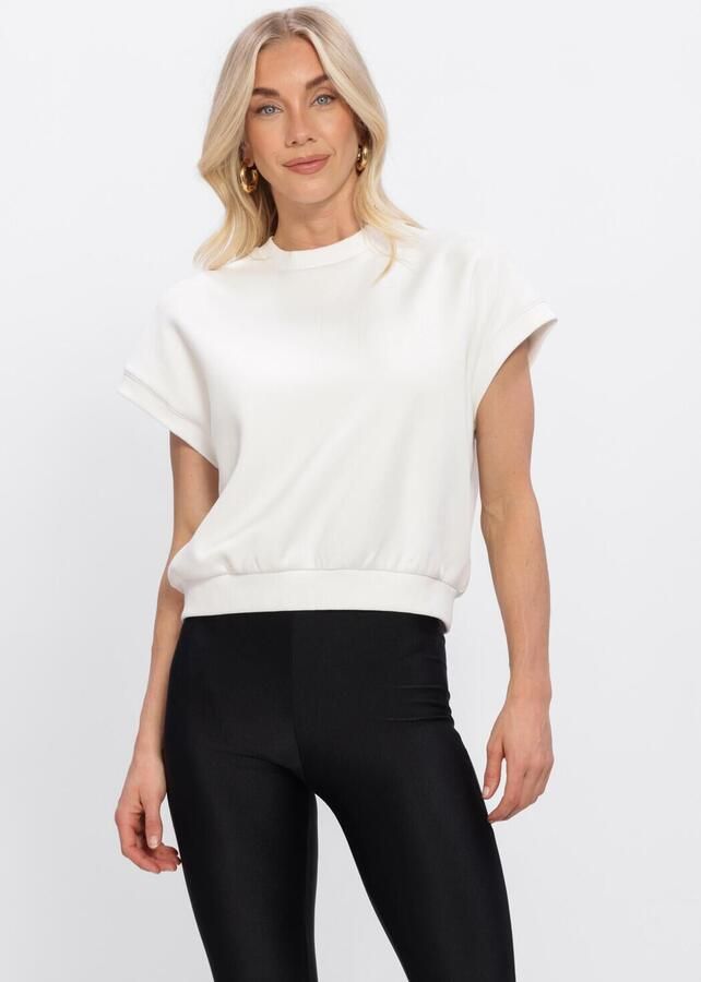 STUDIO AMAYA Dames Tops & T-shirts Vale Sweater Gebroken Wit - Foto 3