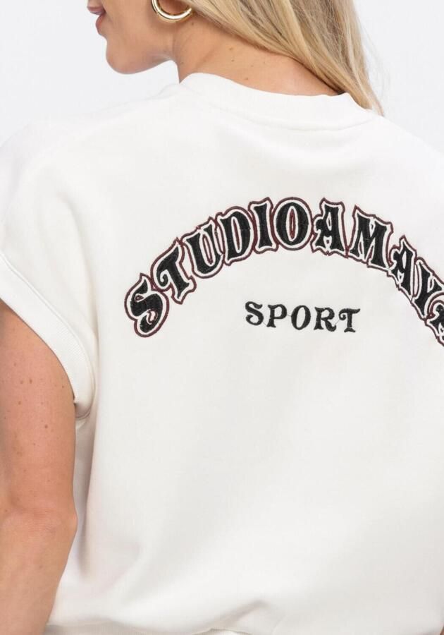 STUDIO AMAYA Dames Tops & T-shirts Vale Sweater Gebroken Wit - Foto 4