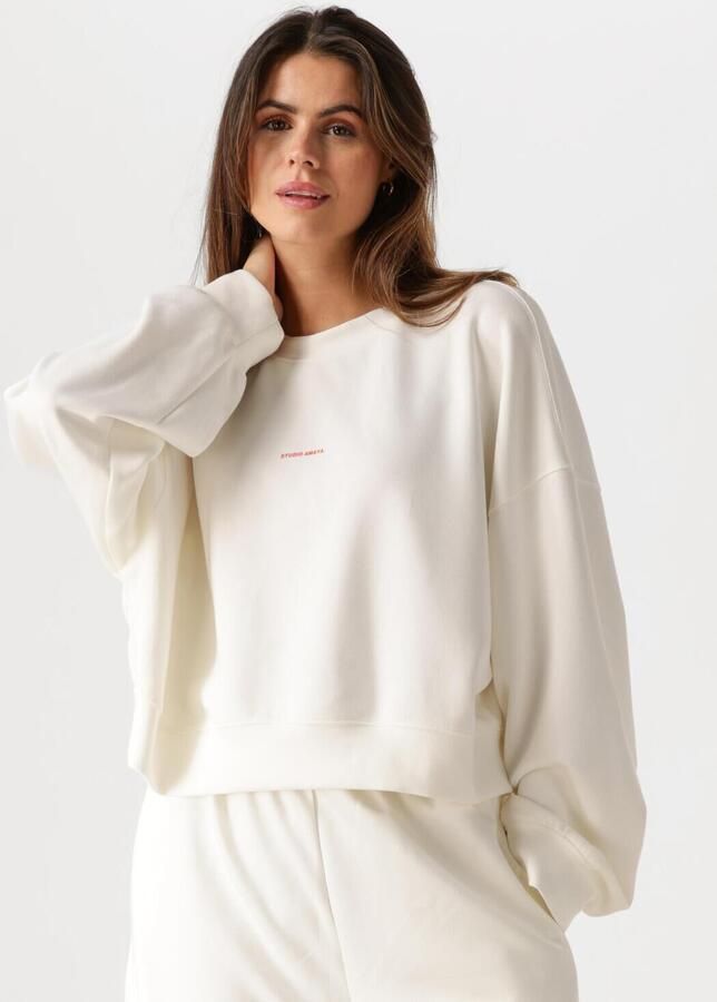 STUDIO AMAYA Dames Truien & Vesten Betty Wit - Foto 4