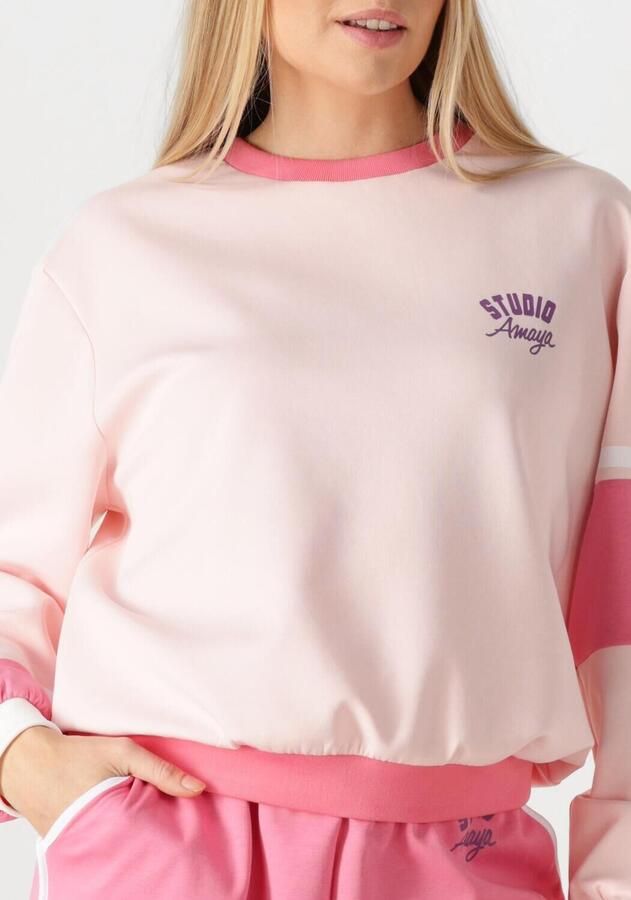 STUDIO AMAYA Dames Truien & Vesten Flex Sweater Lichtroze - Foto 3