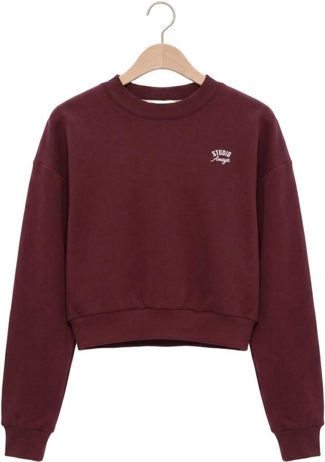 STUDIO AMAYA Dames Truien & Vesten Flow Sweater Bordeaux - Foto 2