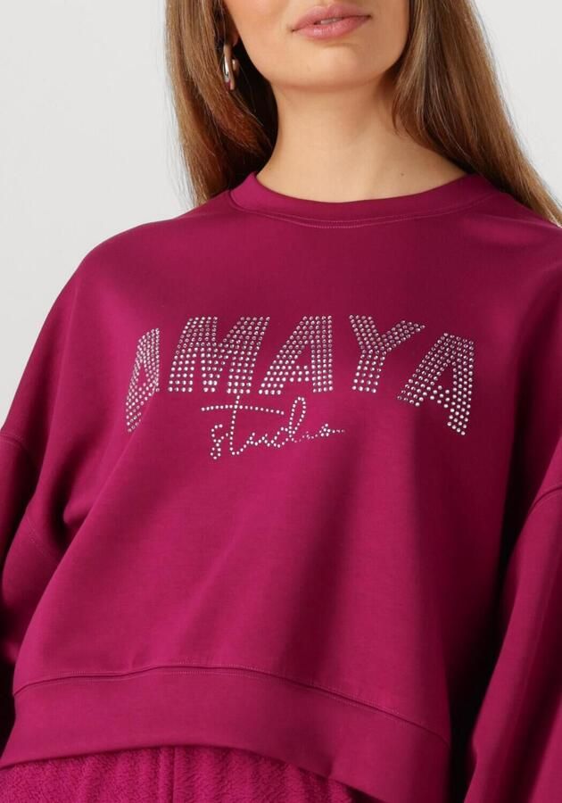 STUDIO AMAYA Dames Truien & Vesten Freya Fuchsia - Foto 3