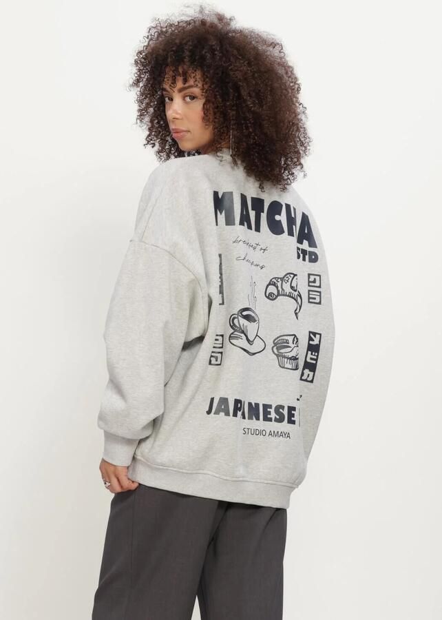 STUDIO AMAYA Dames Truien & Vesten Matcha Sweater Lichtgrijs