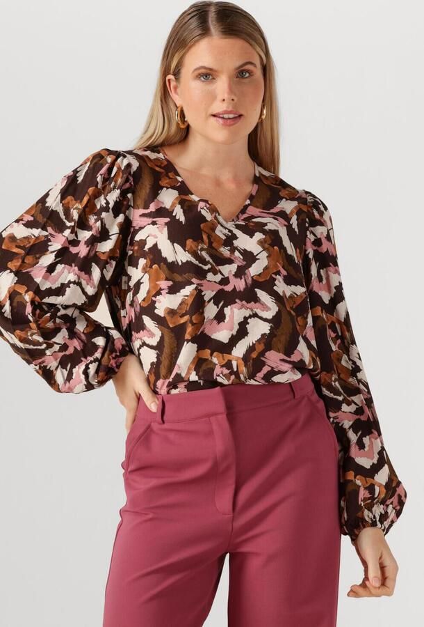 STUDIO ANNELOES Dames Tops & T-shirts Kylie Marker Crepe Top Multi - Foto 4