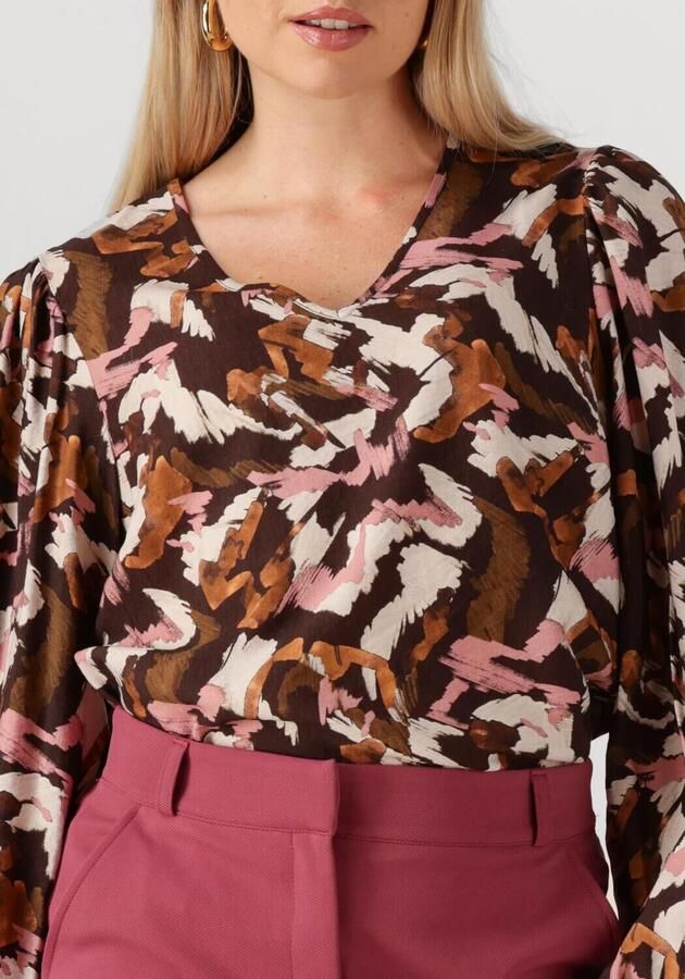 STUDIO ANNELOES Dames Tops & T-shirts Kylie Marker Crepe Top Multi - Foto 3