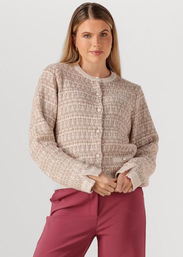 STUDIO ANNELOES Dames Truien & Vesten Chandra Gold Cardigan Beige - Foto 4