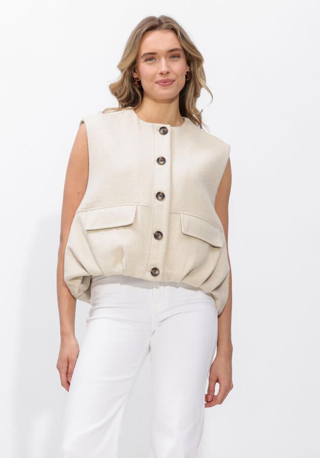 STUDIO AR Dames Blazers Daniela Wool Blend Ecru