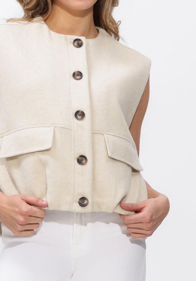 STUDIO AR Dames Blazers Daniela Wool Blend Ecru - Foto 4