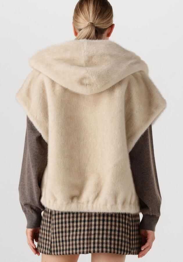 STUDIO AR Dames Blazers Olena Faux Mink Beige - Foto 2