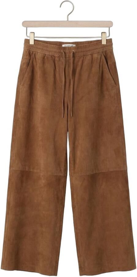 STUDIO AR Dames Broeken Nadia Goat Suede Camel - Foto 4