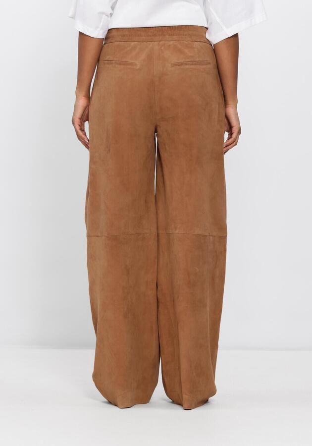 STUDIO AR Dames Broeken Nadia Goat Suede Camel - Foto 2