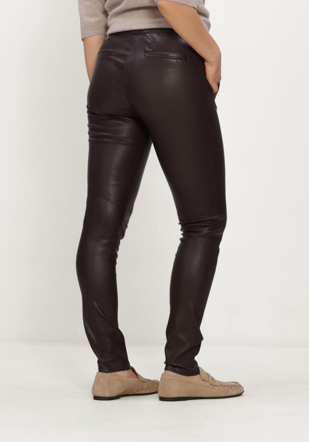 STUDIO AR Dames Broeken Soraya Stretch Plonge Bruin - Foto 3
