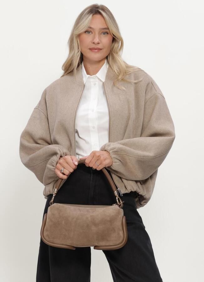 STUDIO AR Dames Jassen Ahti Woolblend Beige