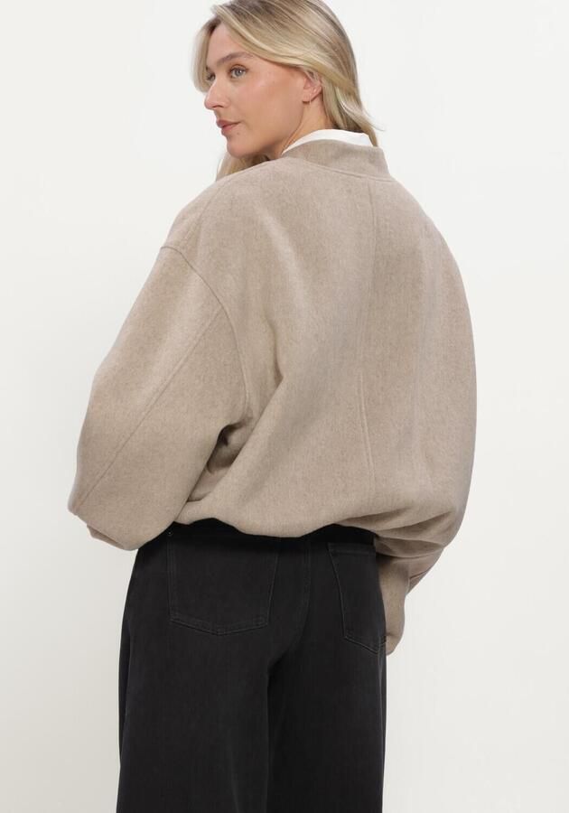 STUDIO AR Dames Jassen Ahti Woolblend Beige - Foto 2