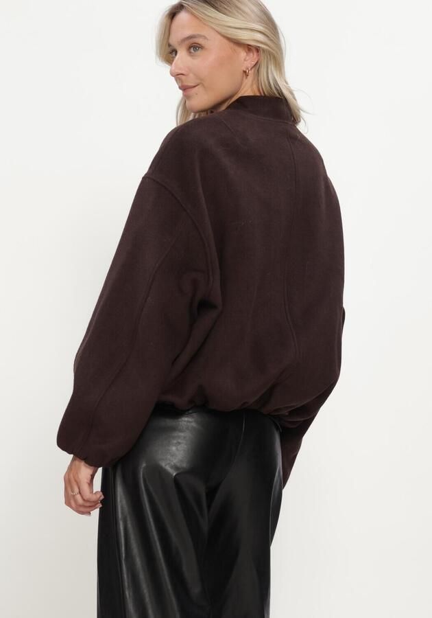 STUDIO AR Dames Jassen Ahti Woolblend Bruin - Foto 4