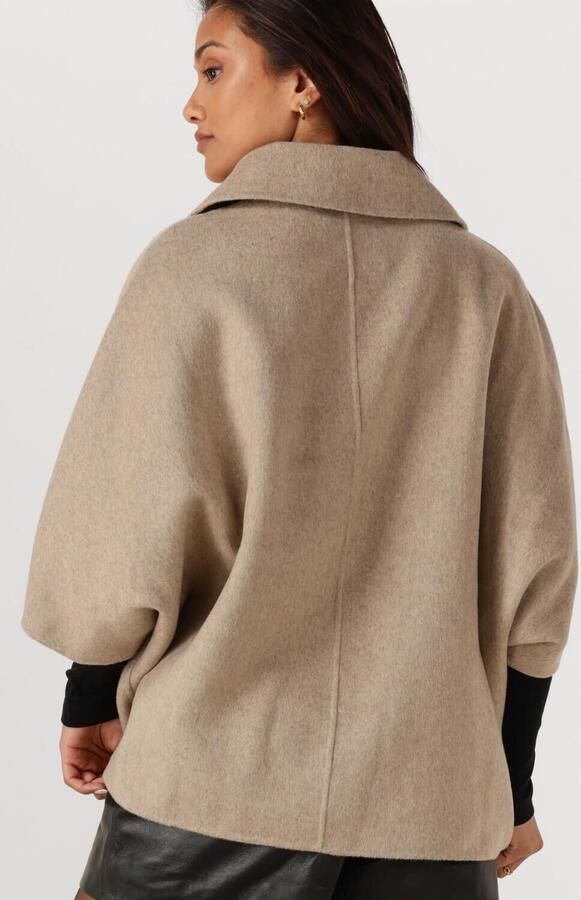 STUDIO AR Wollen poncho Avy beige - Foto 3