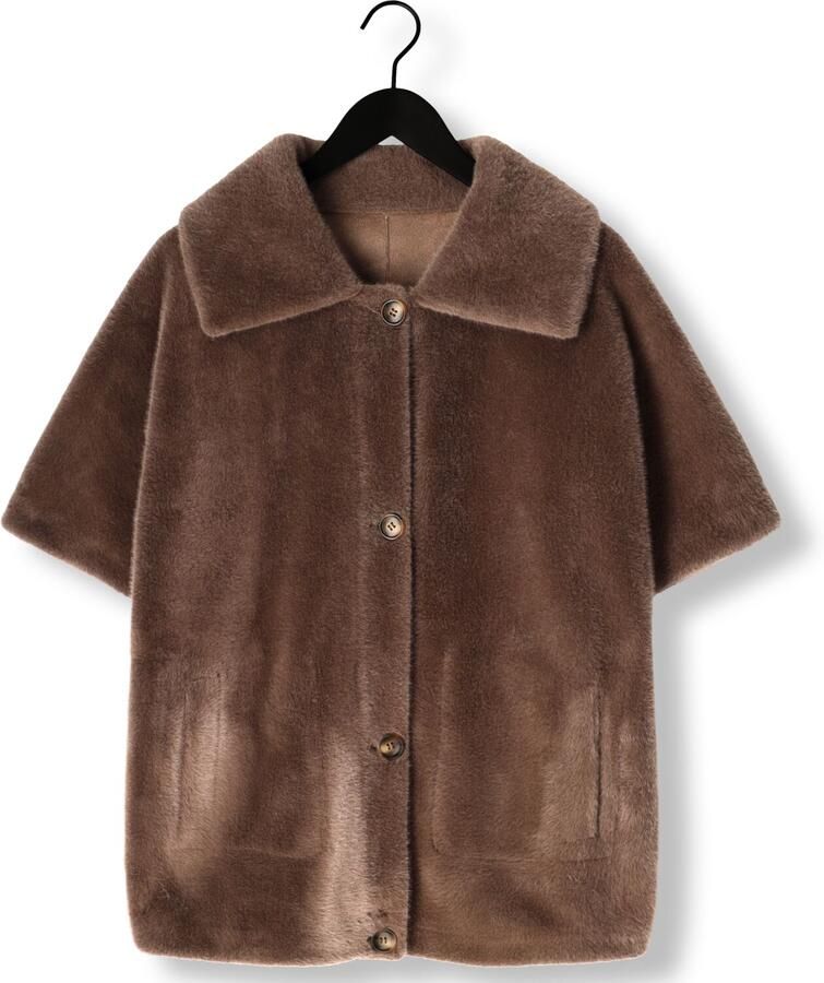 STUDIO AR Dames Jassen Avy Faux Lacon Bruin