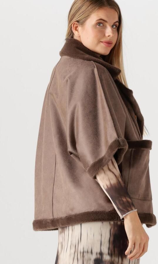 STUDIO AR Dames Jassen Avy Faux Lacon Bruin - Foto 3