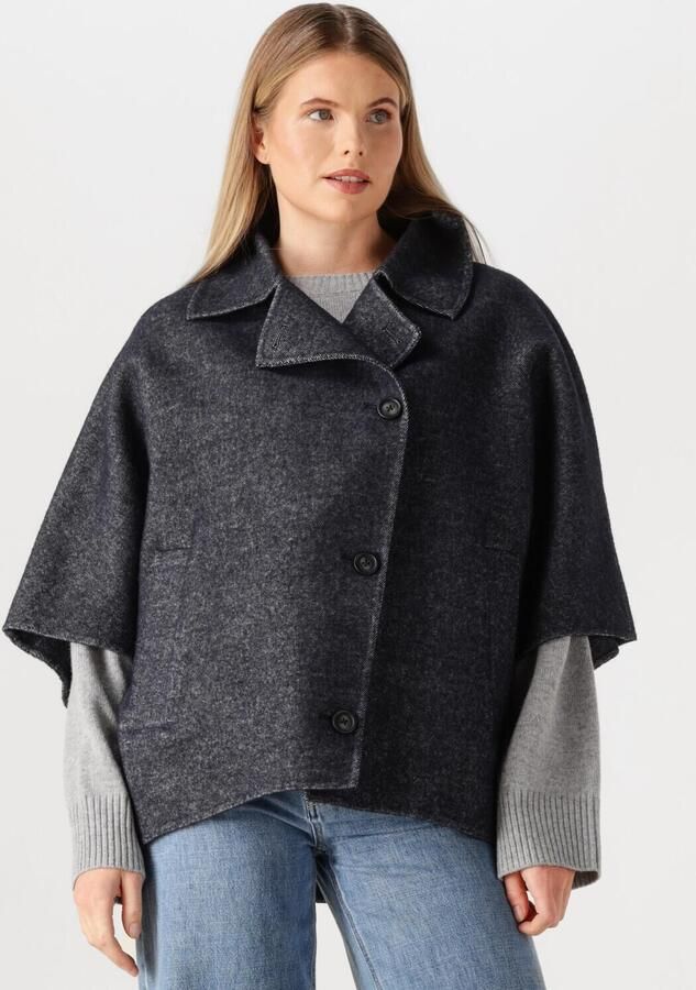 STUDIO AR Dames Jassen Avy Wool Blend Antraciet