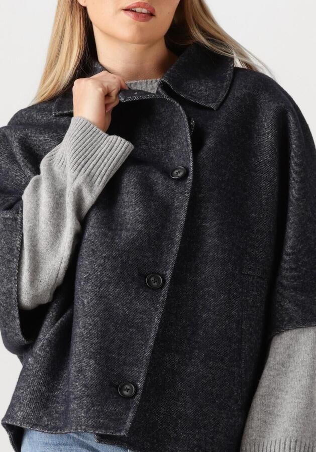 STUDIO AR Dames Jassen Avy Wool Blend Antraciet - Foto 3